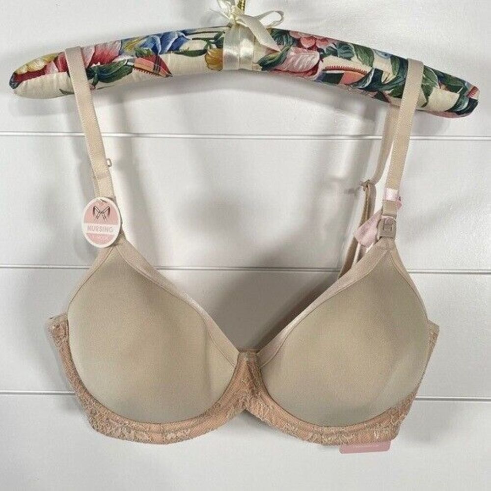 Cake Lingerie Womens Buttermilk‎ Waffles Nursing Bra 30I NWT Maternity Underwire